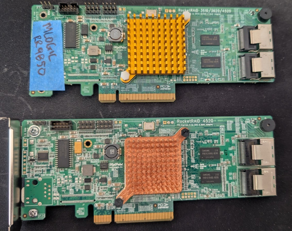 HighPoint RocketRAID 4520 6GB/S SAS/SATA (2x - see description)