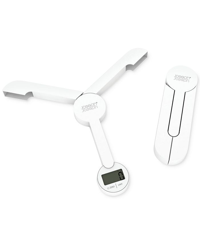 Joseph Joseph Tri-Scale Folding Kitchen Scale - White