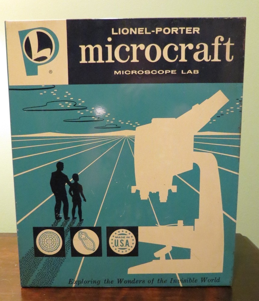 Lionel-Porter Microcraft Microscope, Missing Accessories, Tested