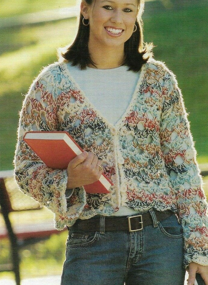 CLASSICALLY CASUAL JACKET WOMEN'S DIGEST SIZE CROCHET PATTERN INSTRUCTIONS