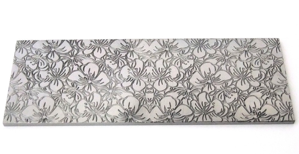 Pattern Texture Plate for Press or Rolling Mill 6 x 2.5 Inch, #14