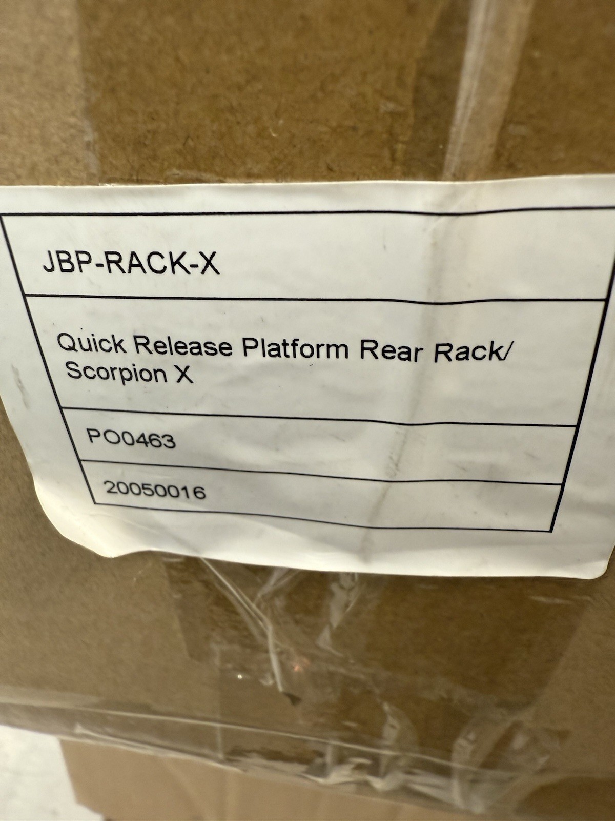 Juiced Bikes Quick Release Platform Rear Rack Scorpion X. New From Juiced Bikes