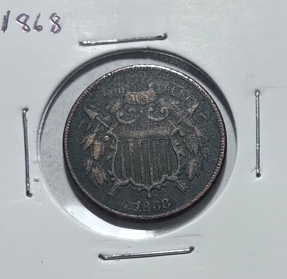 1868 two cent piece
