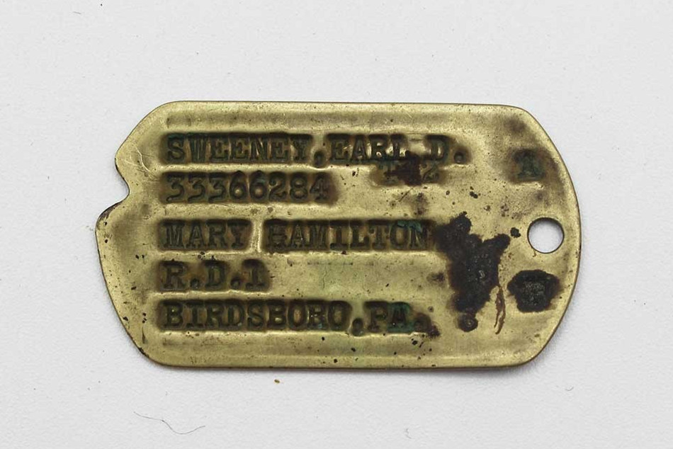 WW2 US Army NoK ID Tag – Birdsboro, PA T42 . FLU5032