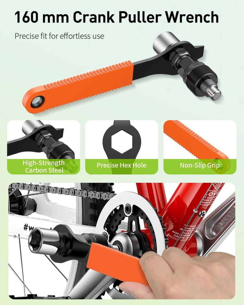 Bicycle Crank Puller Removal Tool Bottom Bracket Maintenance Repair Tool Set