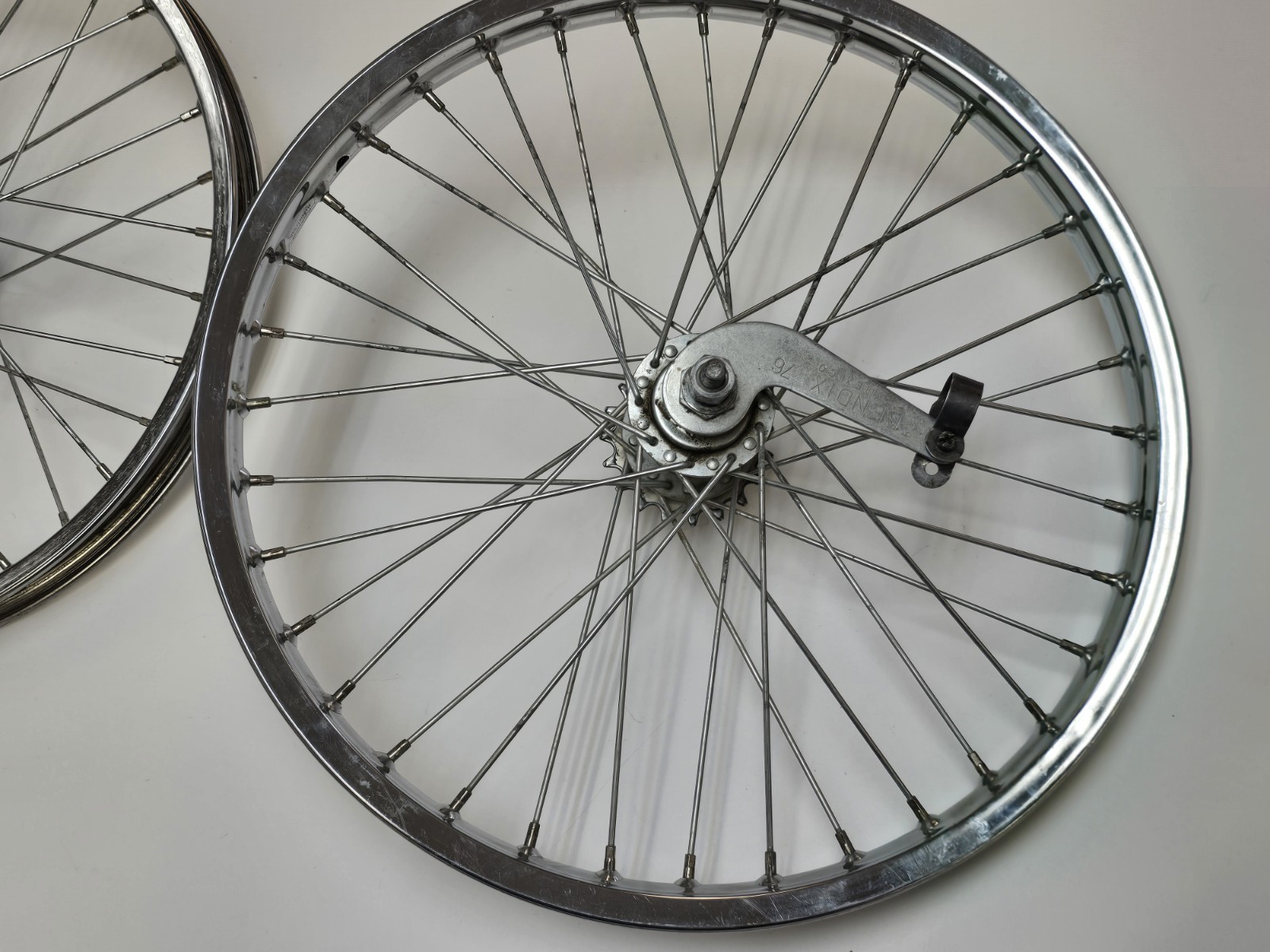 1974 Yamaha Moto Bike J60 Wheelset Femco 20" Wheels Long Axle ACS Bendix OS BMX