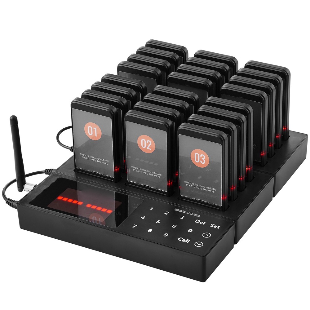 Restaurant Wireless Pager System 24 Call Coasters Guest Queuing Calling