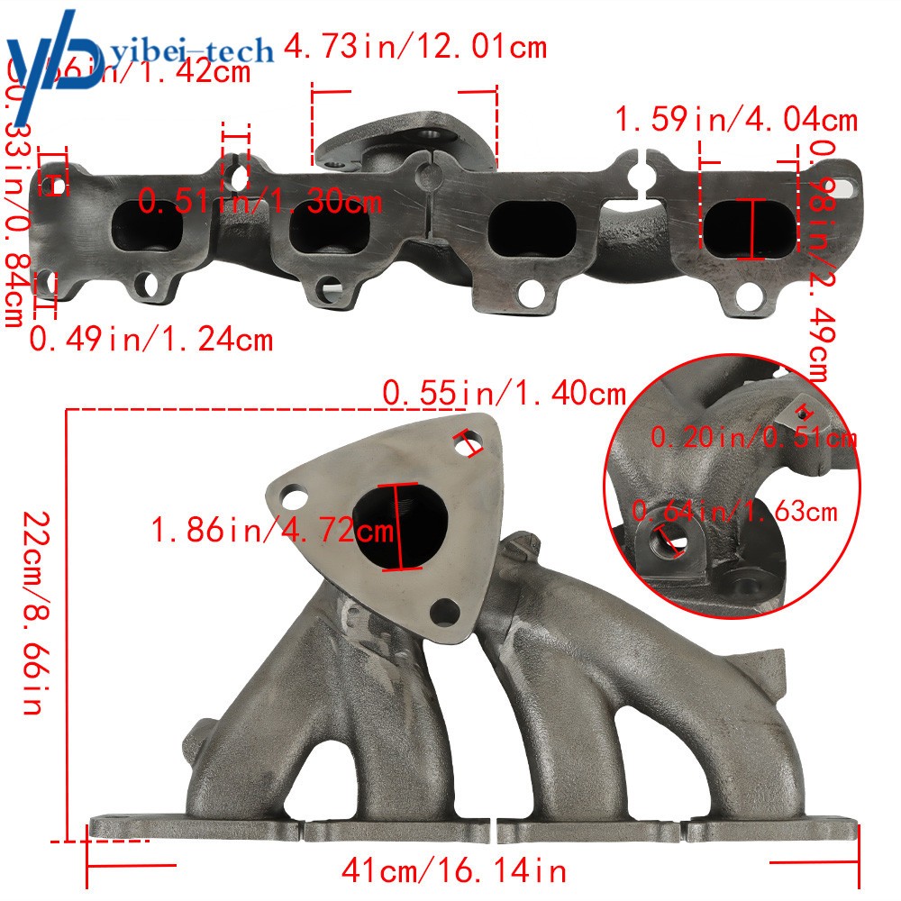 Exhaust Manifold w/ Gasket For Chevrolet Chevy Malibu 2.4L L4 2009-2014 674-937