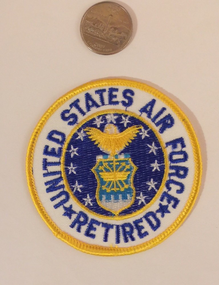 US AIR FORCE Retired Military Patch! 3" diamiter