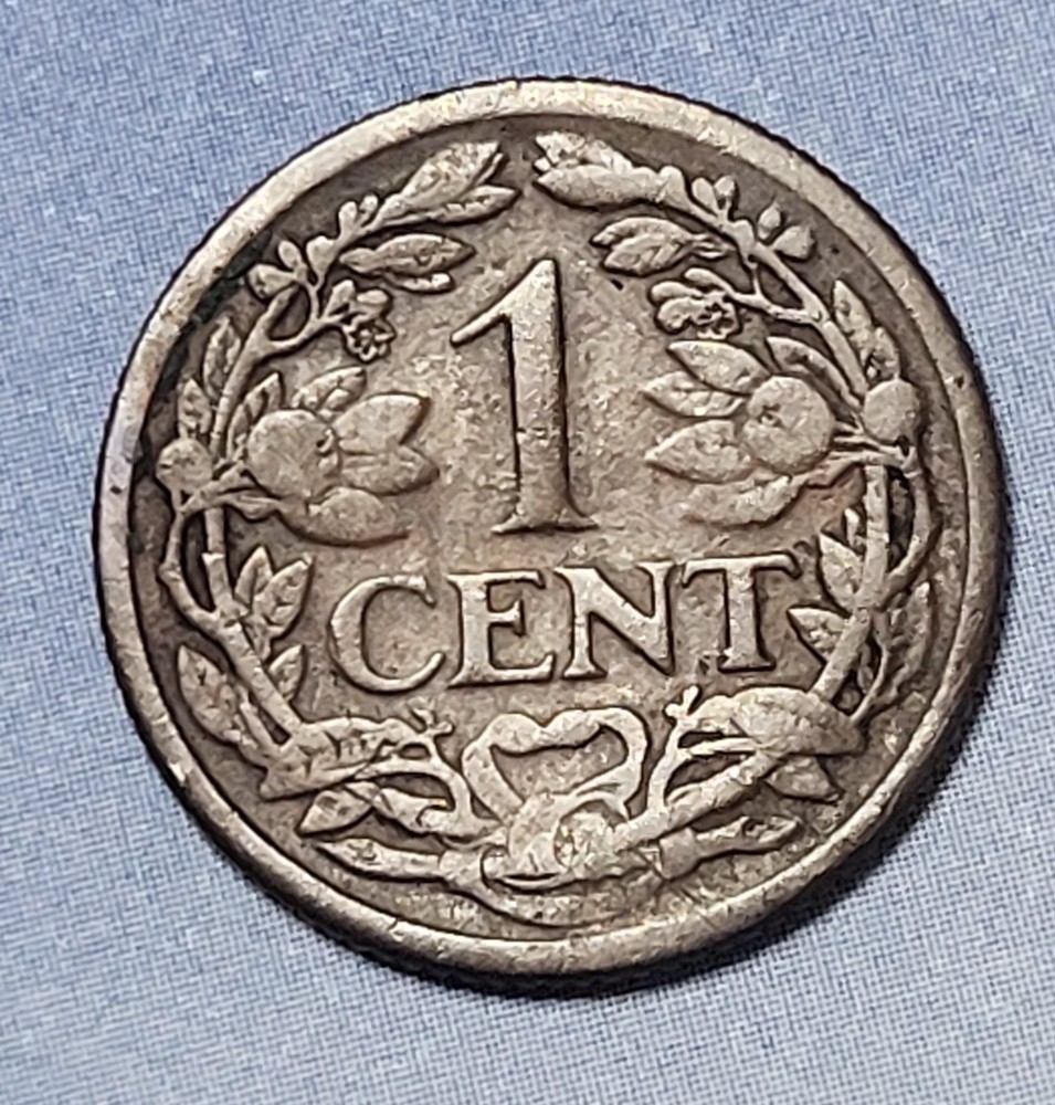 1916 Netherlands Cent Free Shipping