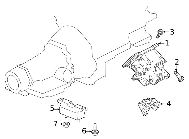 Genuine GM Driver Side Engine Mount Frame Side Bracket 84894713