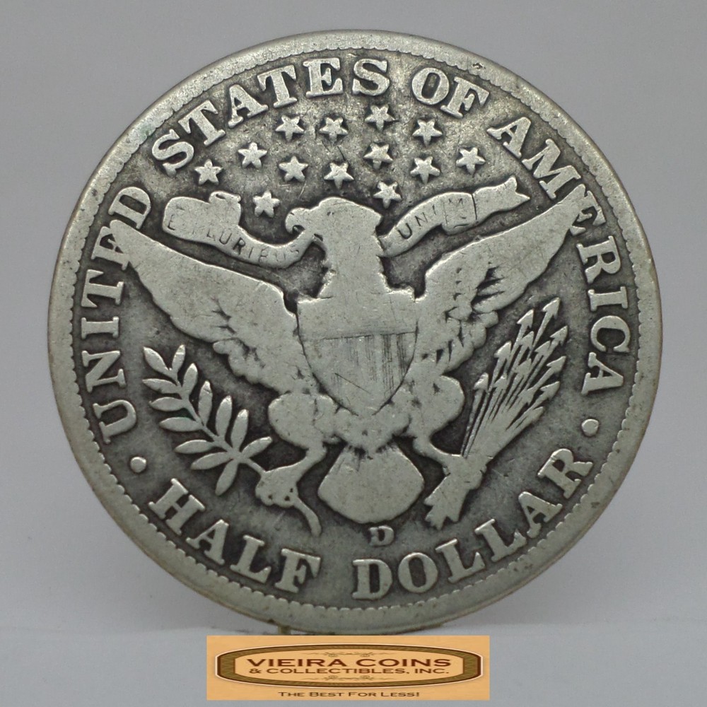 1912-D Barber Silver Half Dollar - #C58558NQ