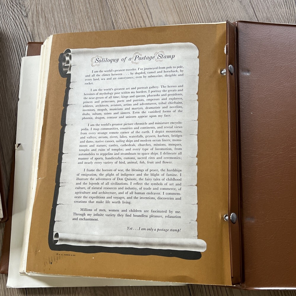 2x United States Plate Block Album Volume A & B ( No Stamps) H.E. Harris