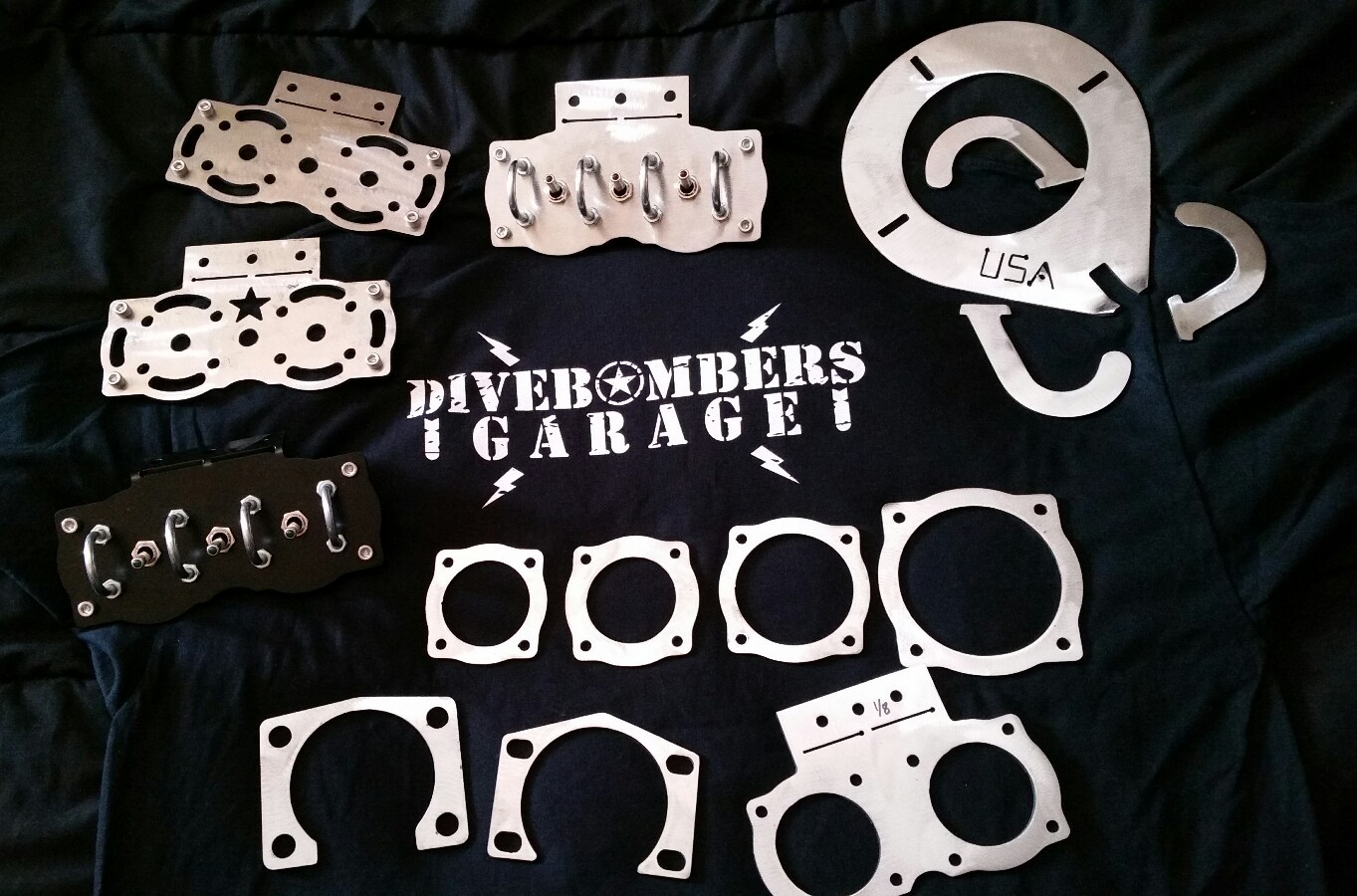 9" Inch Ford Big Ford Old-Style 1/8 Axle spacer Plates, backing plate replacemet