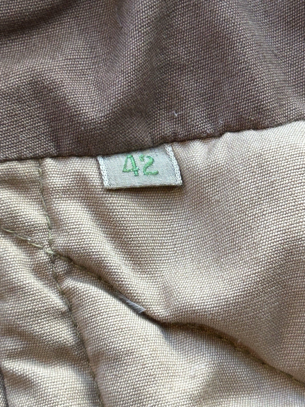 Vintage Goose Down Quilted Winter Snow Hunting Canvas Pants Leggings SZ 42