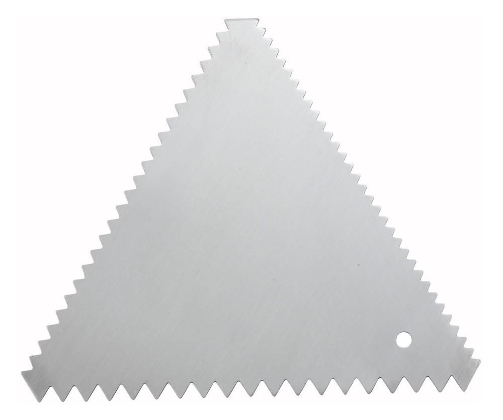 Cake Decorating Combs, Triangle, 6pcs/pk, S/S (12 Pack)
