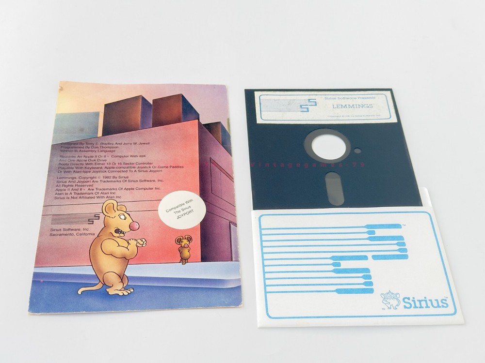 Lemmings - Sirius Software - 1982 / Apple II