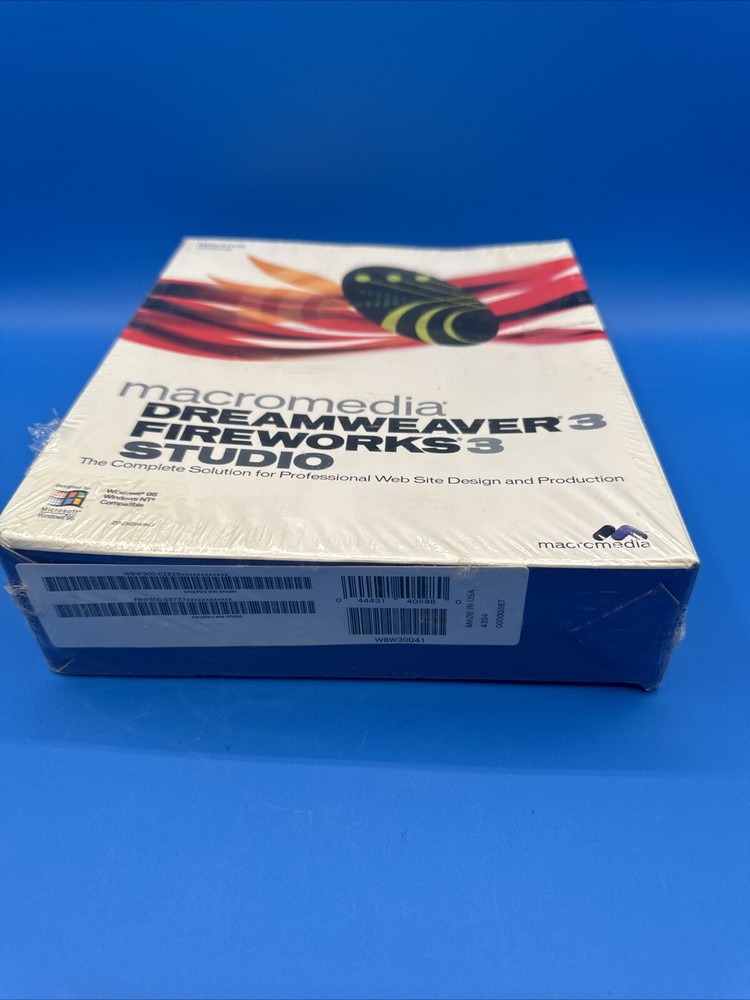 Macromedia Dreamweaver Fireworks Studio Sealed