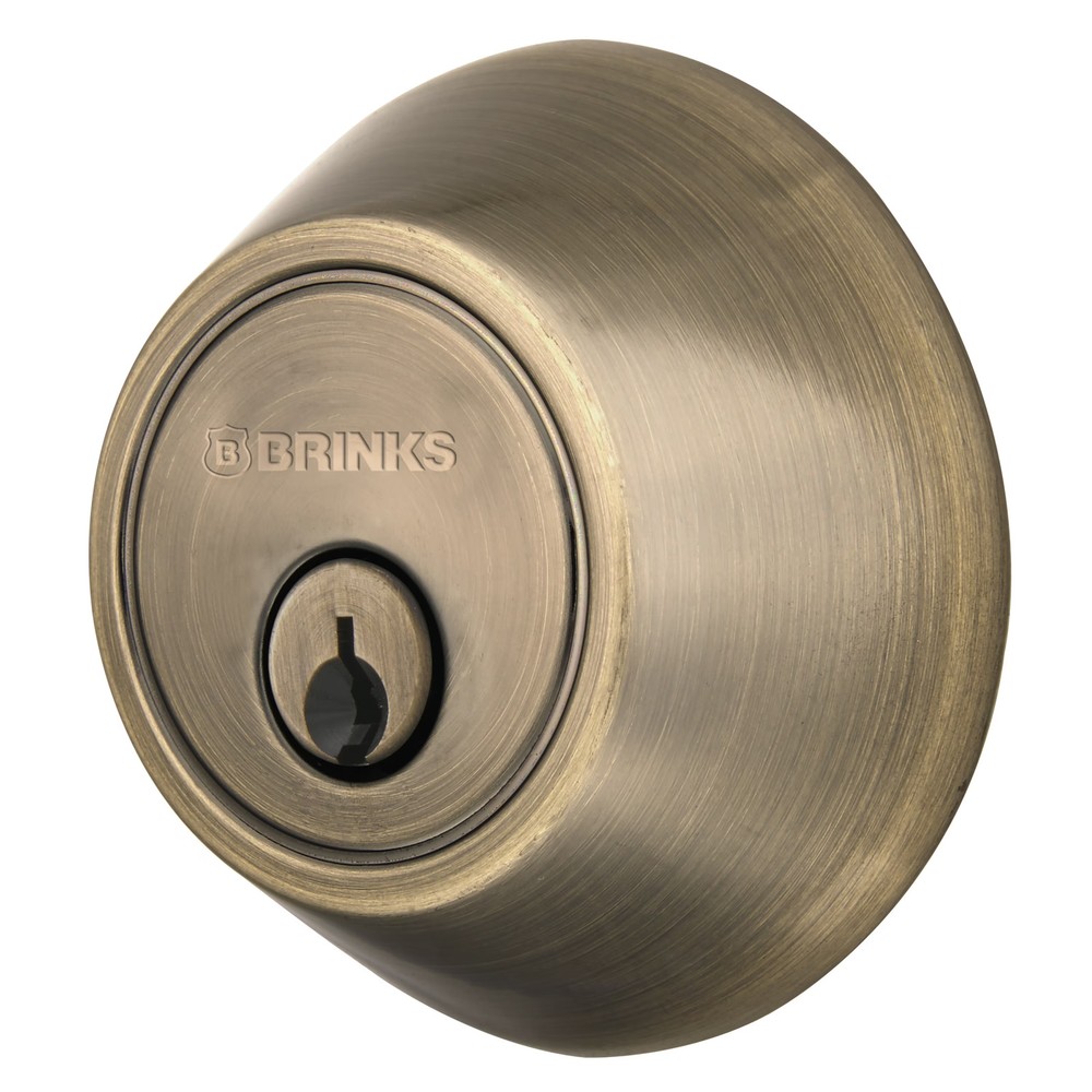 Brinks Keyed Entry Classic Ball Doorknob and Deadbolt Combo