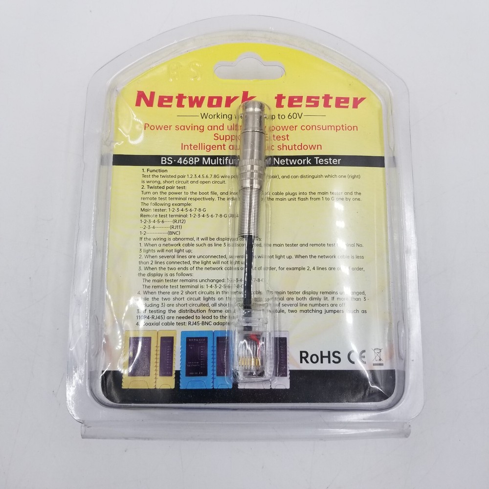 Network LAN Cable Wire Tester & PoE BS-468P Multifunctional Network Tester