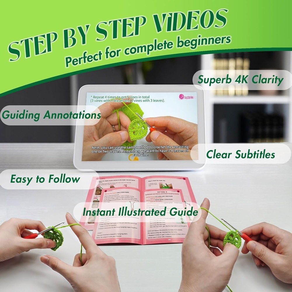 Ultimate Crochet Kit for Beginners: Step-by-Step Video Tutorials & Tools