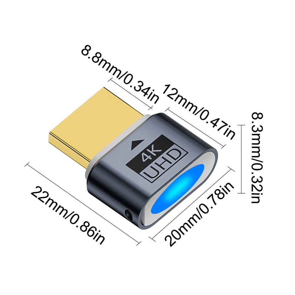 New HDMI Dummy Plug 4K 60Hz for Headless PC Mac Linux EDID Emulator Plug & Play