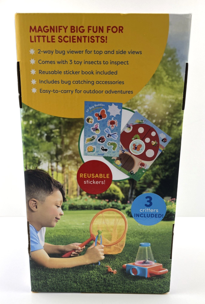 Insect Inspector Kit 9 Piece Set - Includes 2-way bug viewer