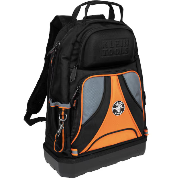 Klein Tools Tradesman Pro Tool Bag Backpack, 39 Pockets, Black, 14-Inch