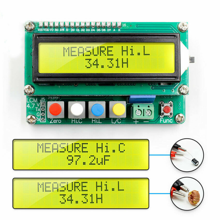 Digital LC100-A LCD High Precision Inductance Capacitance L/C Meter Tester