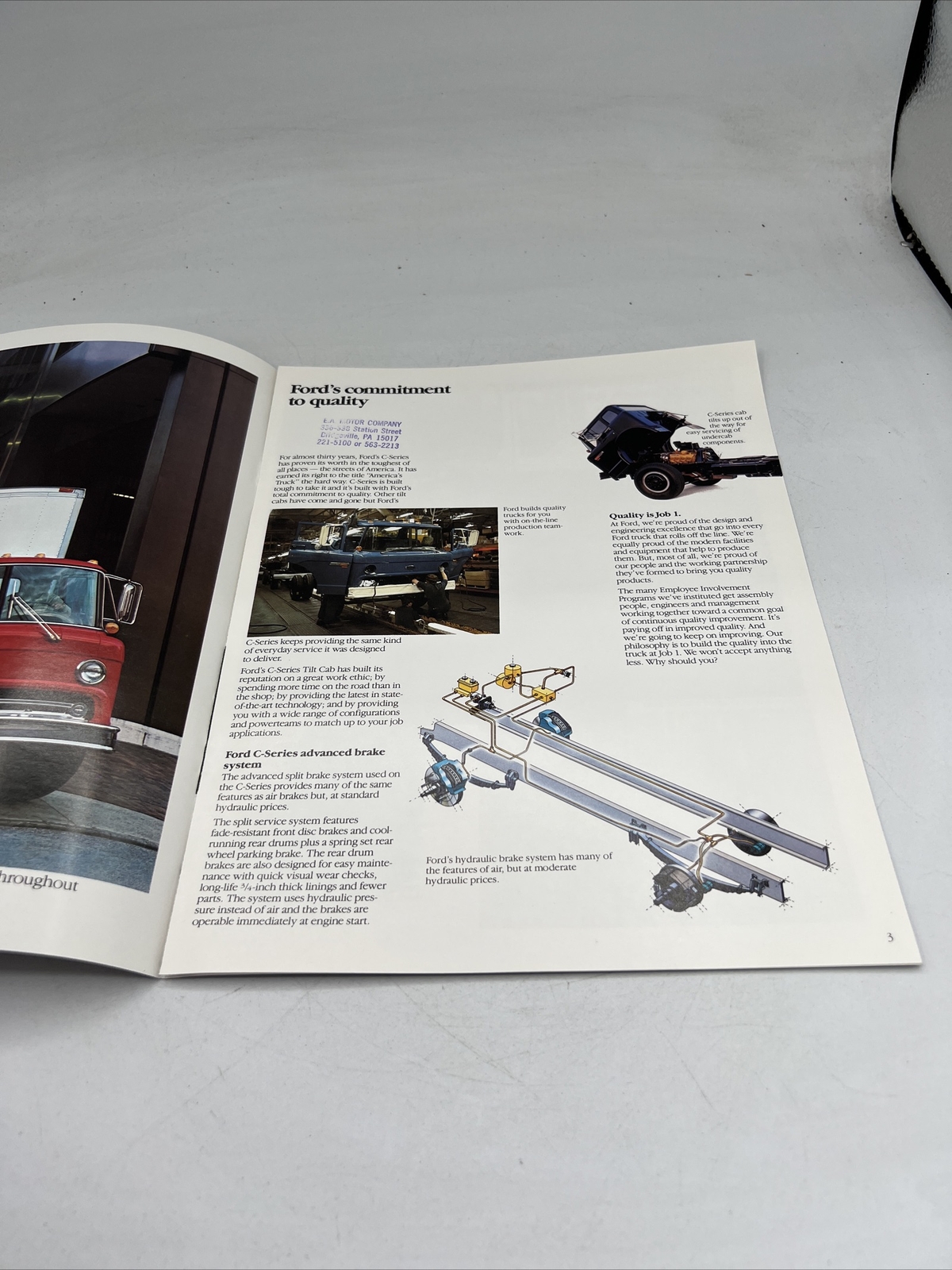 1984 FORD C SERIES SALES BROCHURE CATALOG