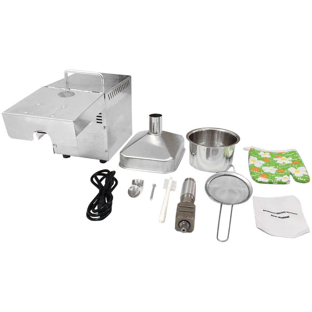 Automatic Seed Oil Press Machine Stainless Steel Cold Hot Expeller Extractor USA