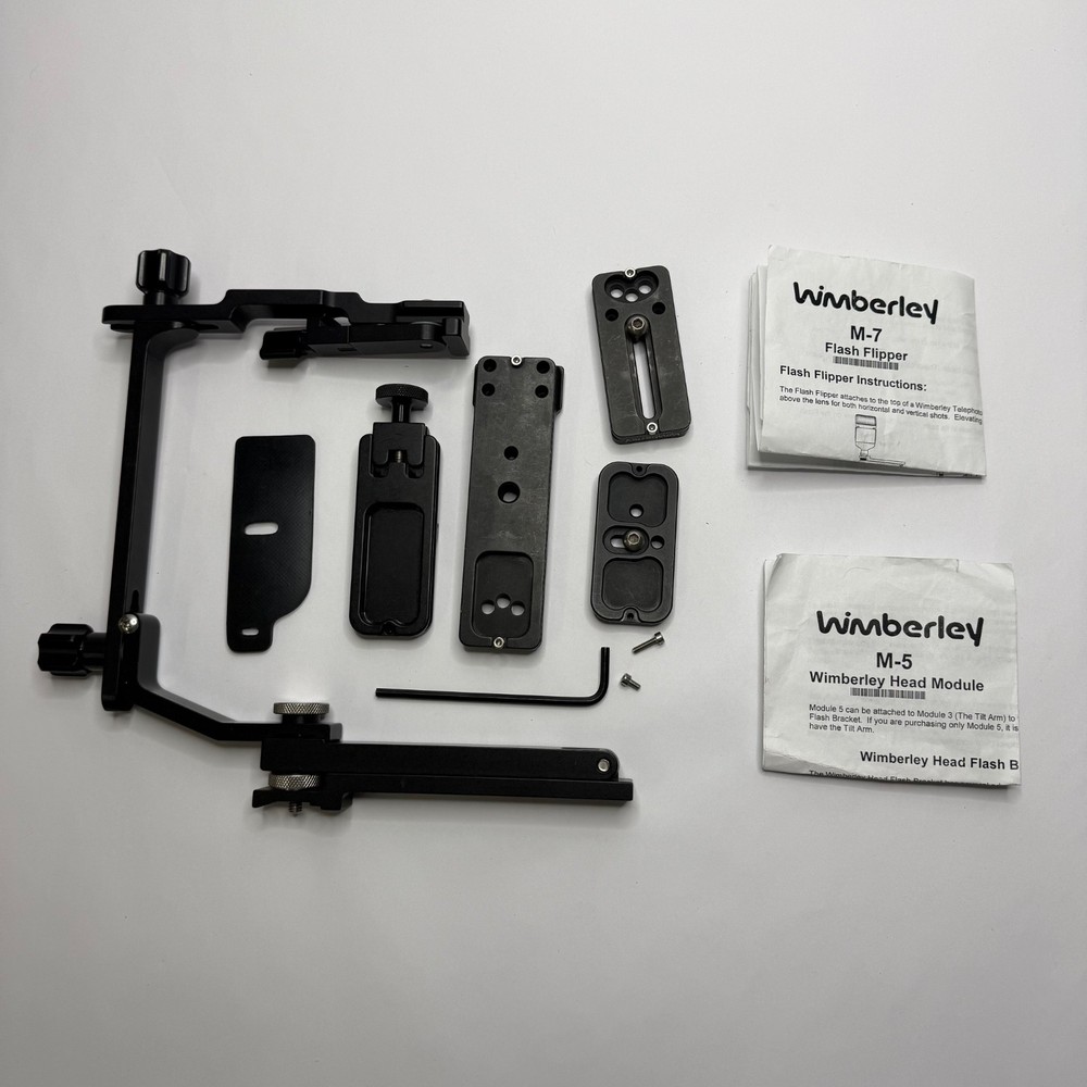 Wimberley Flash Bracket System M-7 Flash Flipper M-5 Head Module Plates & Manual