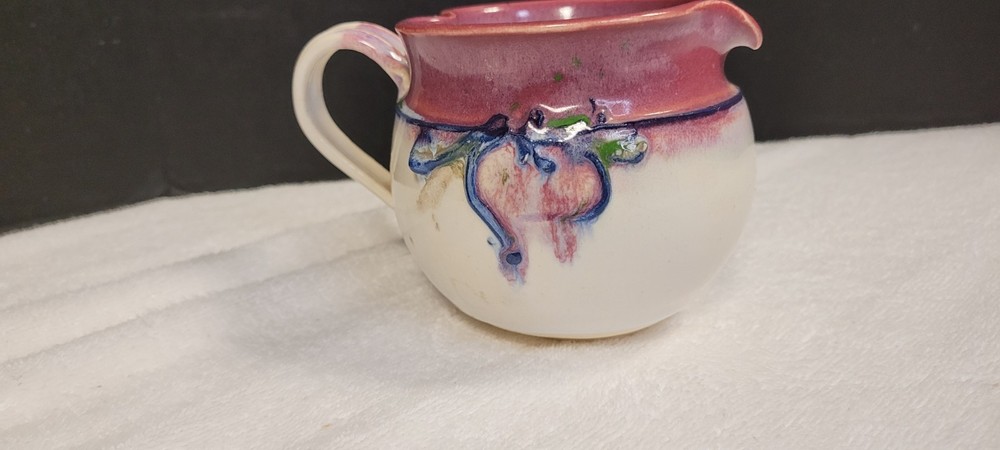 Vintage Art Pottery Pitcher. Signed.