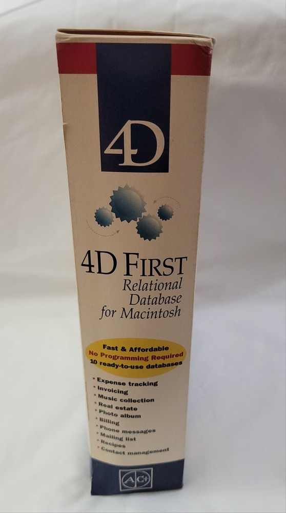 Vintage 1994 ACI 4D First Relational Database Software for Macintosh