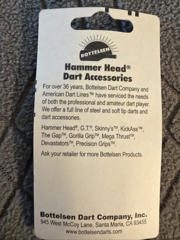 Bottelsen Hammer Head Dart Accessories