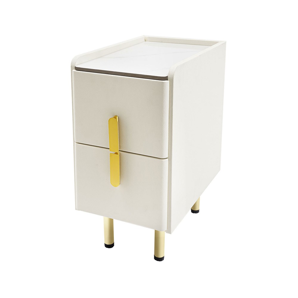 Narrow Bedside Table with Drawers, Bedside Table, Slim Bedside Table