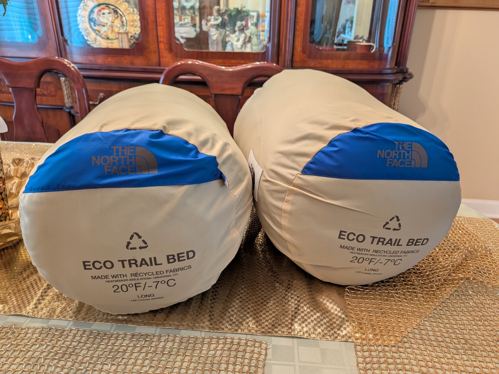 Lot Of 2 The North Face Eco Trail Bed 20F/-7C Sleeping Bag Long / Left Hand -New