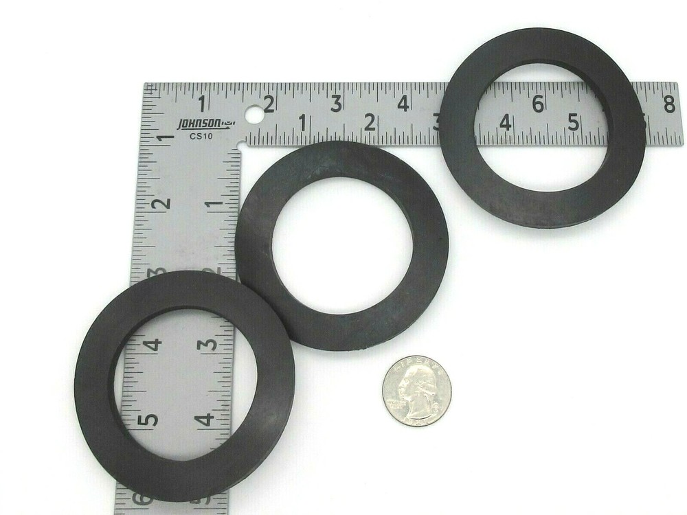 Thick Rubber Washers for Olympic Barbells 2" ID 2 Sizes Various Pack Sizes
