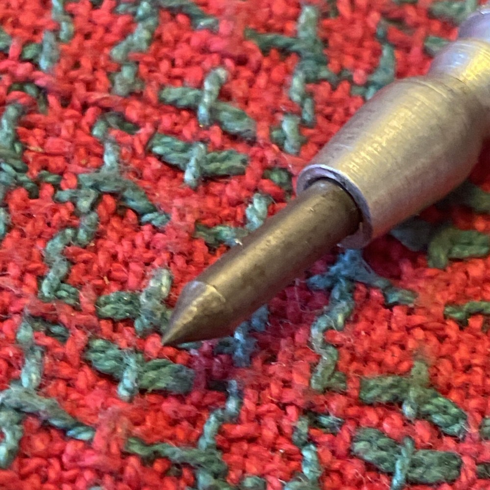 Vintage Etching Scribe, Knurled Aluminum Case, Carbide Tip