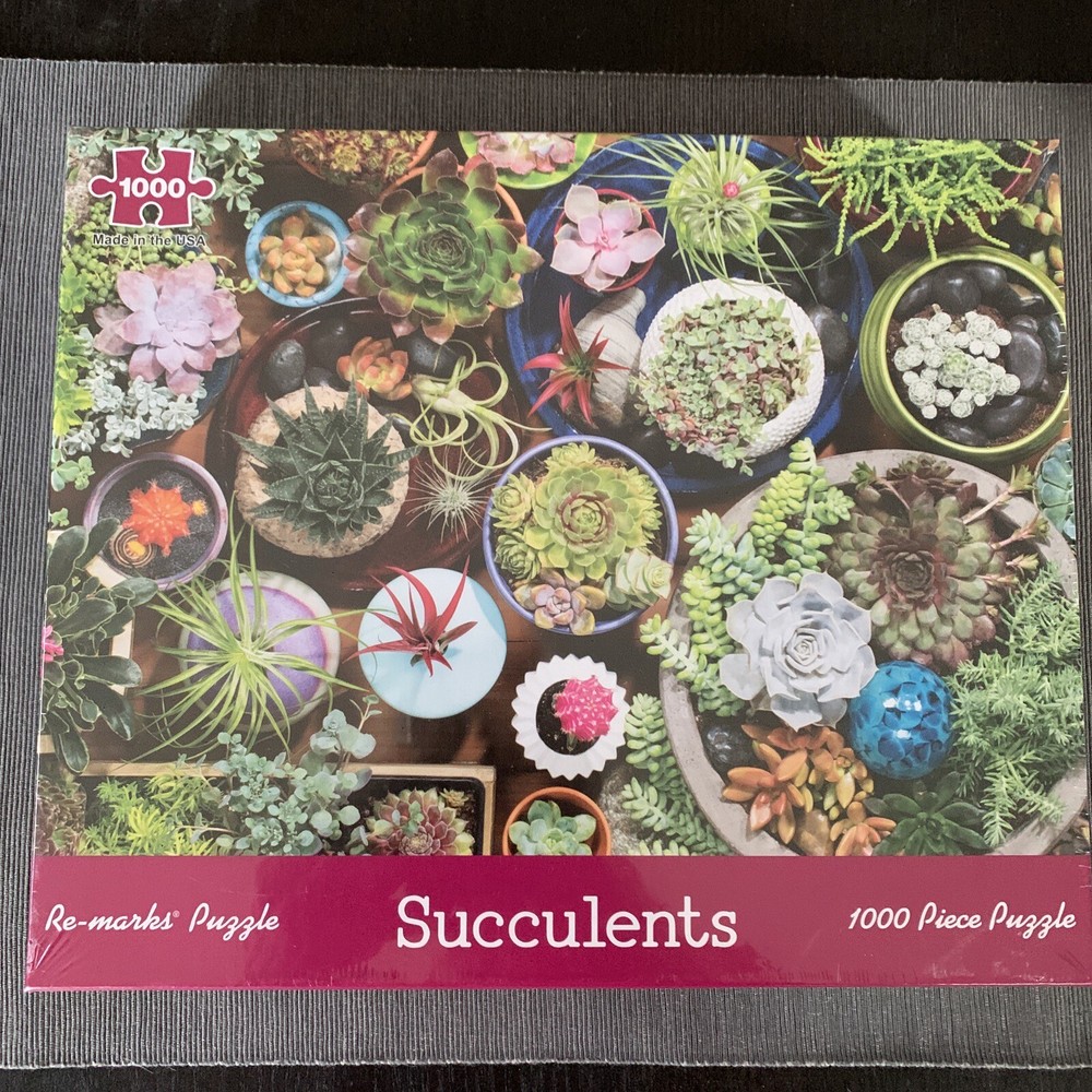 Re-Marks Succulents 1000 Pc Puzzle