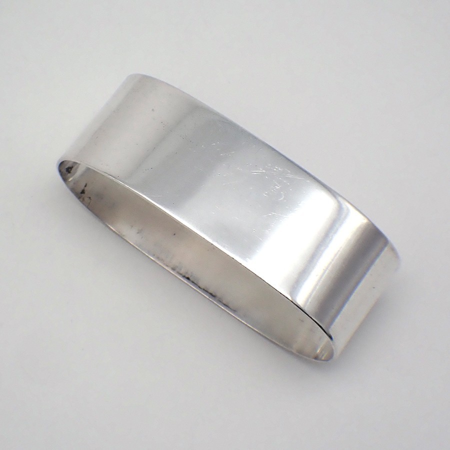 Plain Oval Napkin Ring Wallace Sterling Silver No Mono