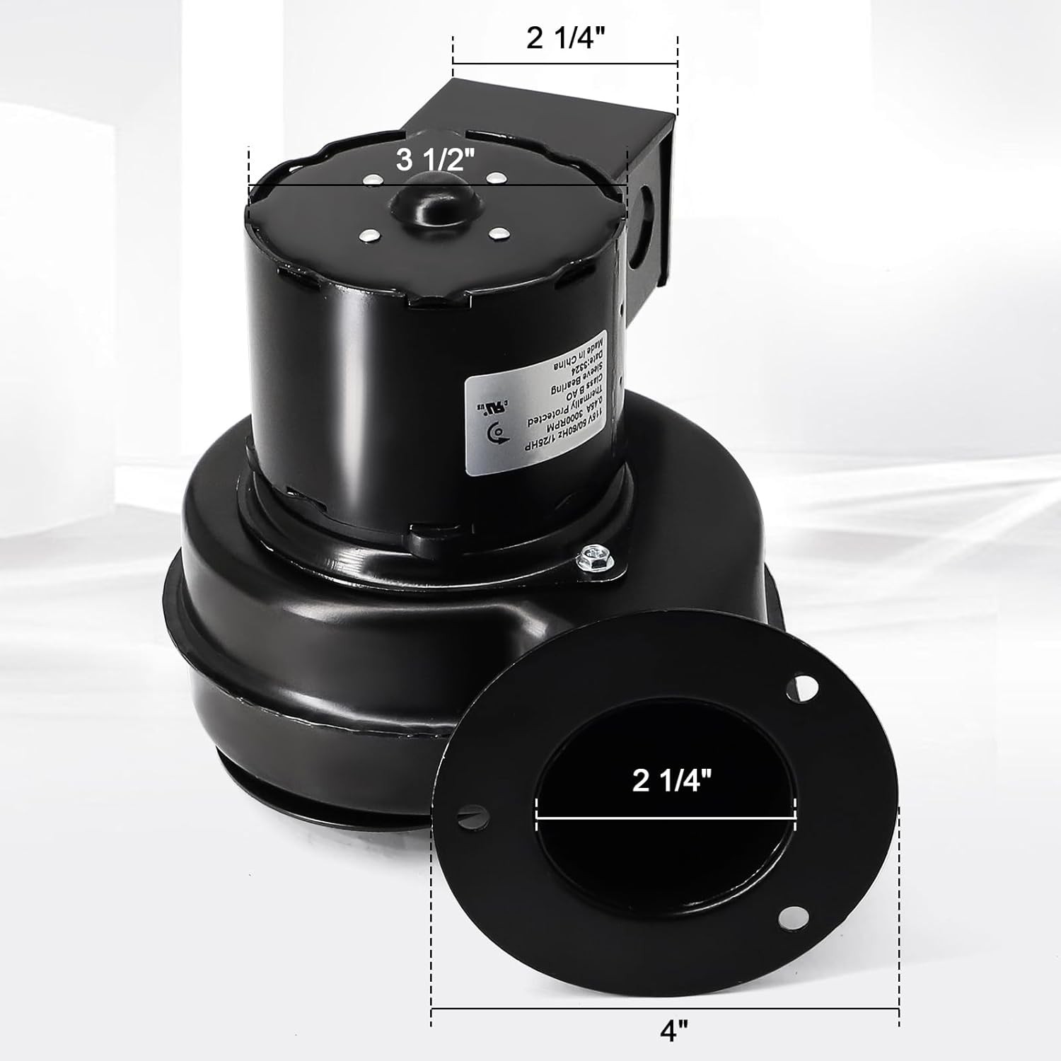 For Dayton Model 1TDN7 Blower 50 CFM 3030 RPM 115V 60/50hz 1C180, 4C440