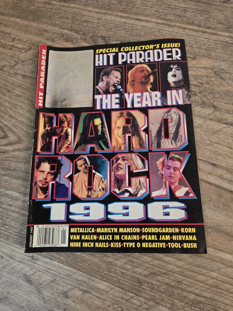 Hit Parader January 1997 The 1996 Year in Hard Rock Collector's Issue