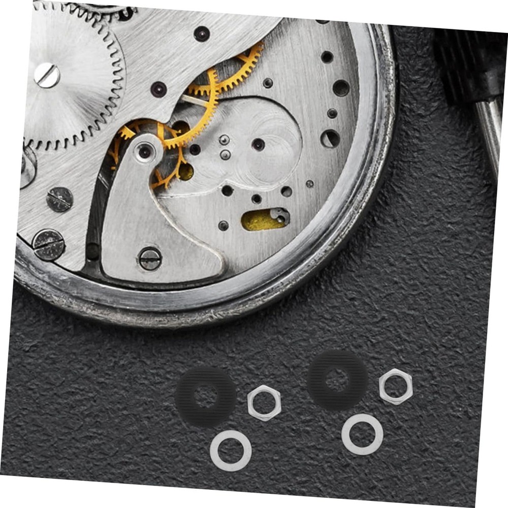 10 Sets Quartz Clock Movement Kit with Washers Nuts and Gaskets Easy Clock Re...