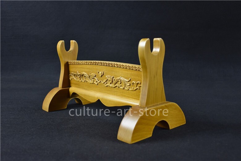 Single layer Double Dragon wood stand