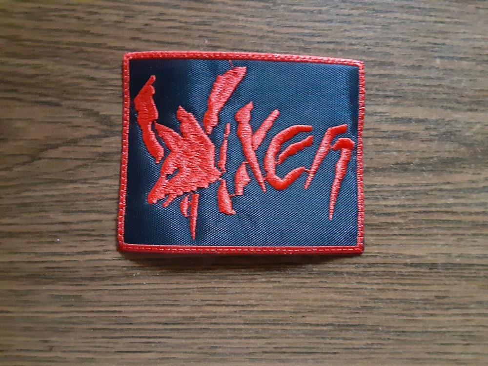 VIXEN,SEW ON RED WITH RED EDGE EMBROIDERED PATCH