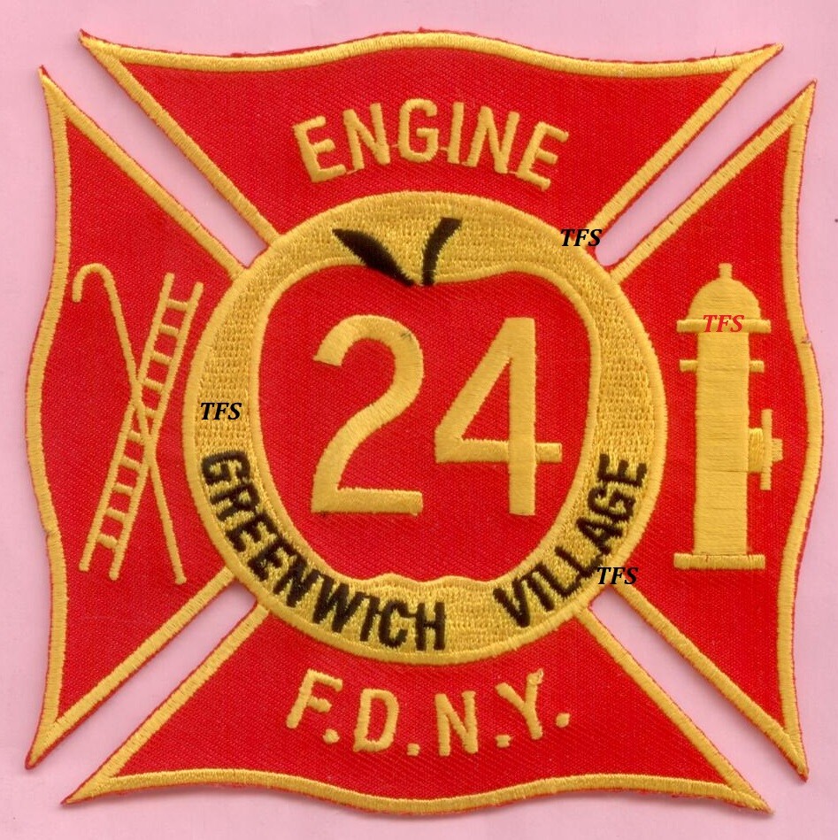 New York City Fire Dept Engine 24 Patch Apple
