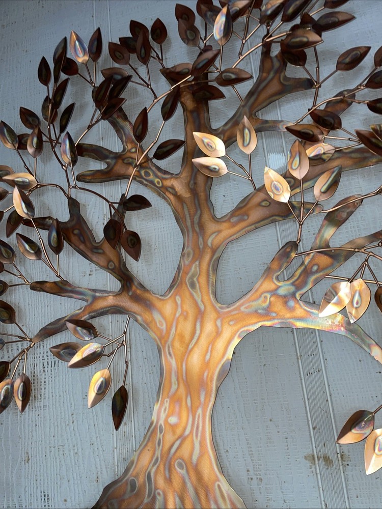Copper Trees Wall Decor