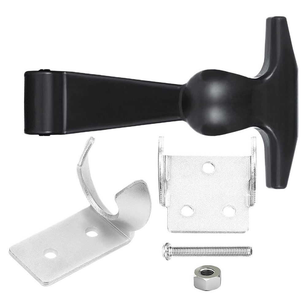 Practical T Handle Draw Latch with Stainless Steel Retainers 4 9 inches
