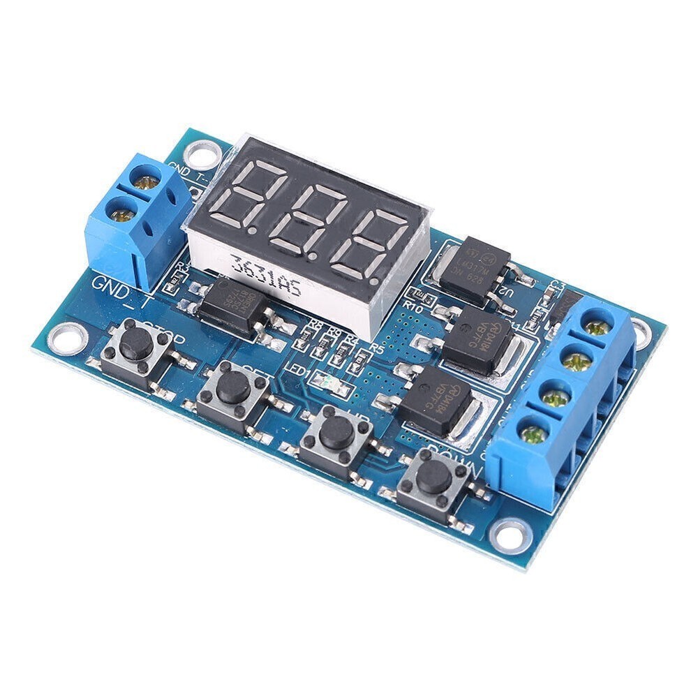 12 24V Board Trigger Cycle Timer Delay Switch MOS Tube Control Module